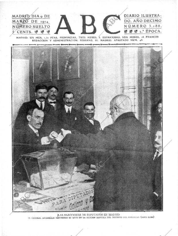 ABC MADRID 09-03-1914 página 1