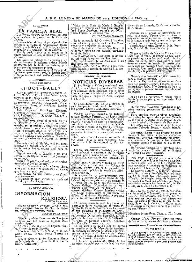 ABC MADRID 09-03-1914 página 14