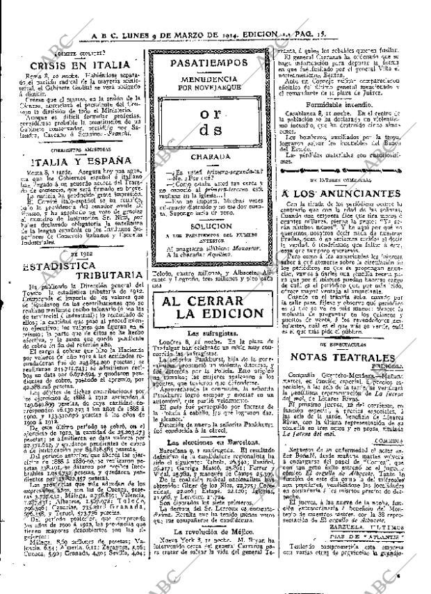 ABC MADRID 09-03-1914 página 15