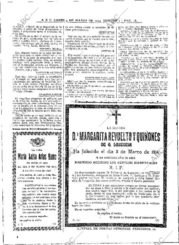 ABC MADRID 09-03-1914 página 16