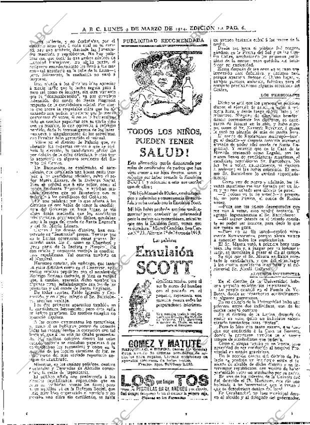 ABC MADRID 09-03-1914 página 6