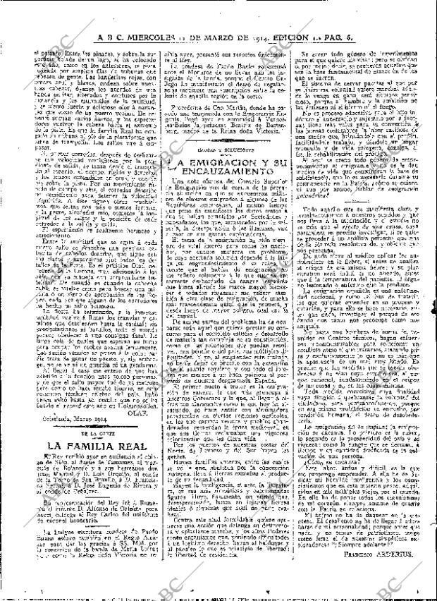 ABC MADRID 11-03-1914 página 6