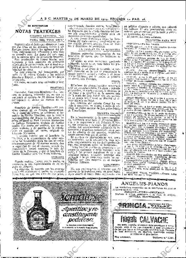 ABC MADRID 24-03-1914 página 16
