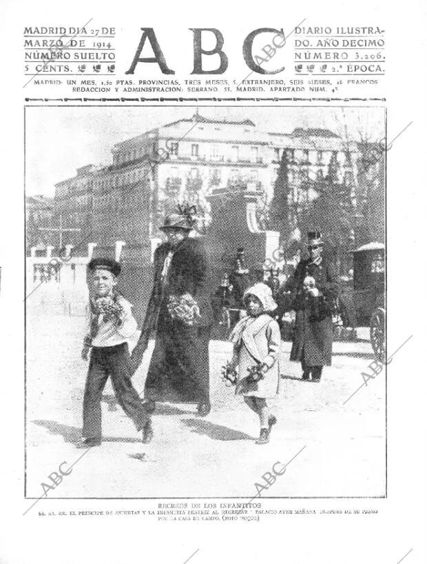 ABC MADRID 27-03-1914 página 1