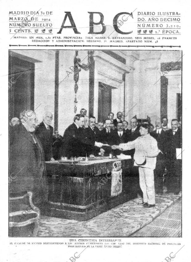 ABC MADRID 31-03-1914 página 1