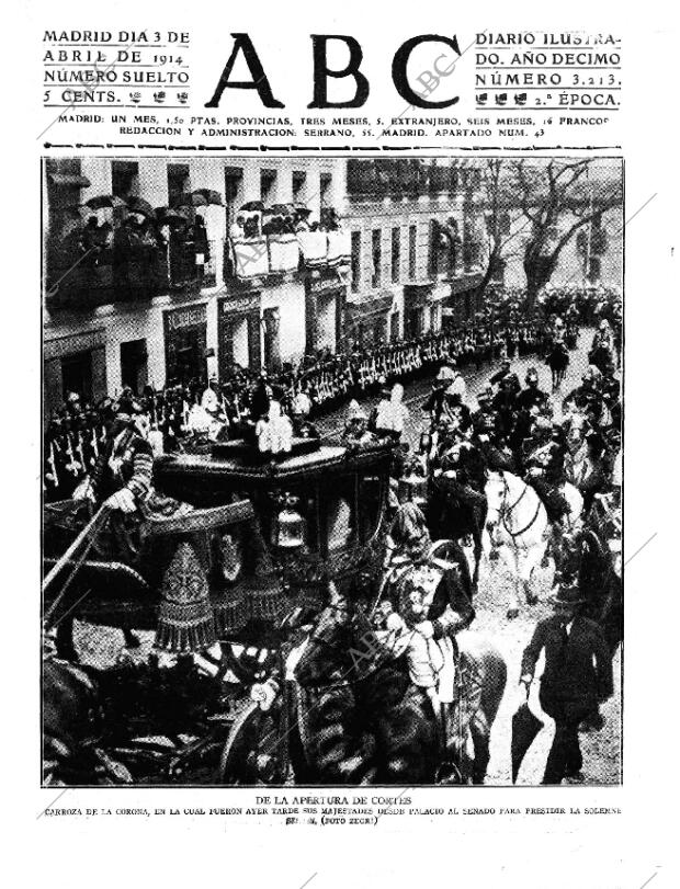 ABC MADRID 03-04-1914 página 1