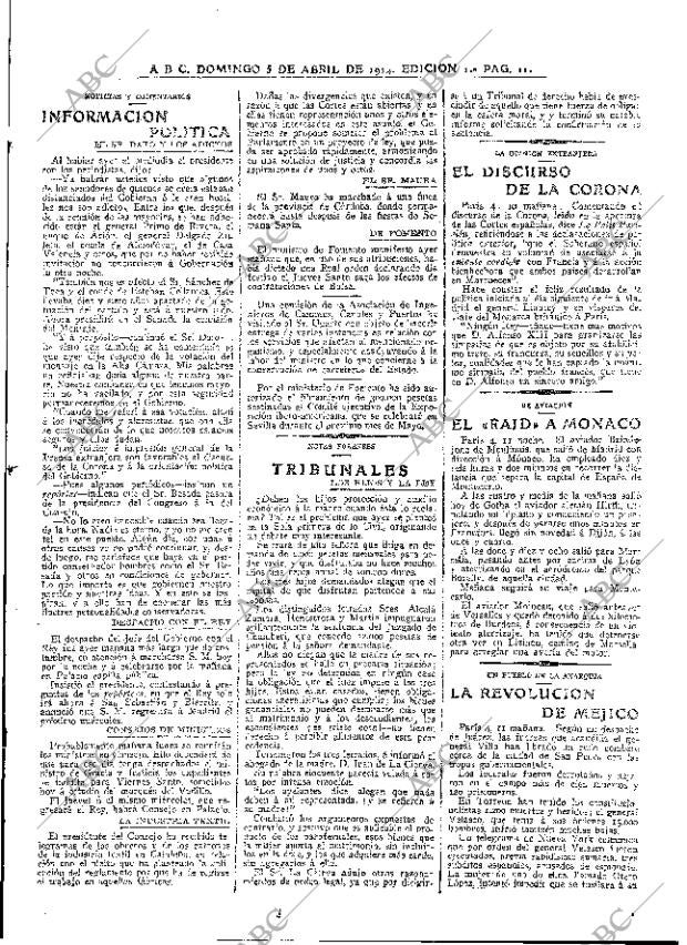 ABC MADRID 05-04-1914 página 11