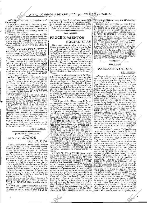 ABC MADRID 05-04-1914 página 5