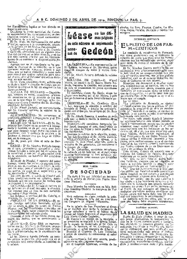 ABC MADRID 05-04-1914 página 7