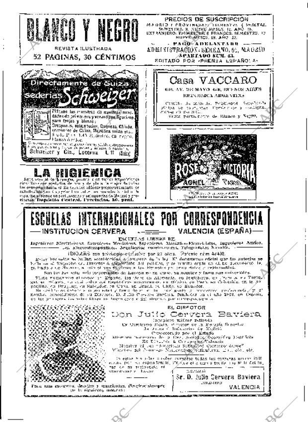 BLANCO Y NEGRO MADRID 12-04-1914 página 2
