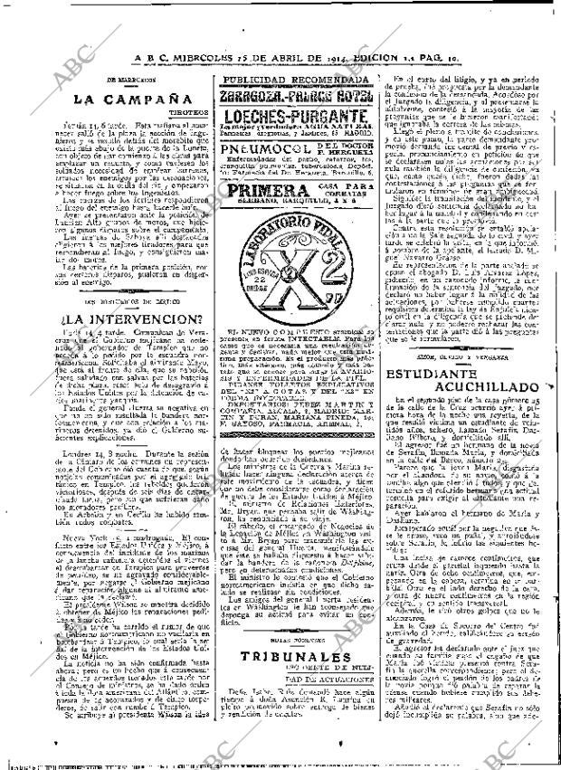 ABC MADRID 15-04-1914 página 10