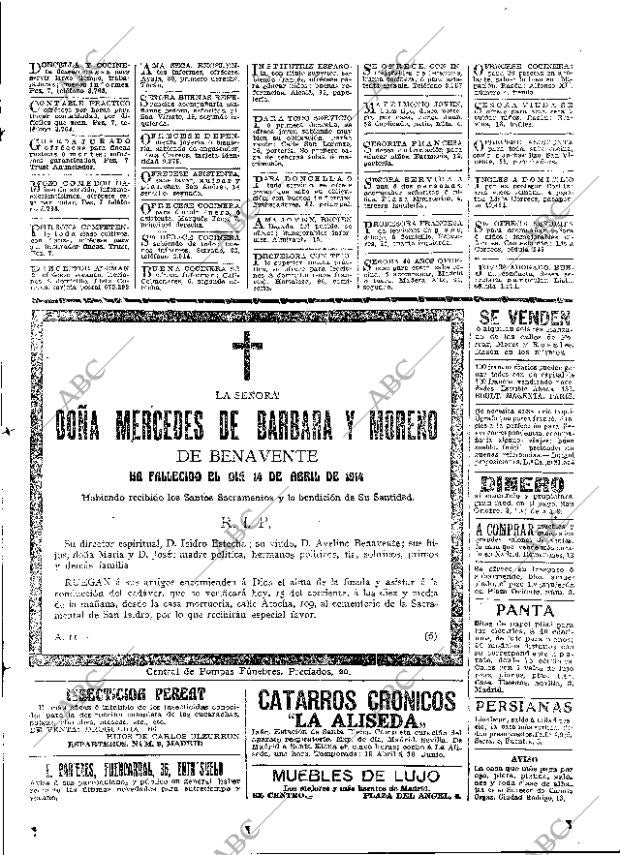 ABC MADRID 15-04-1914 página 19