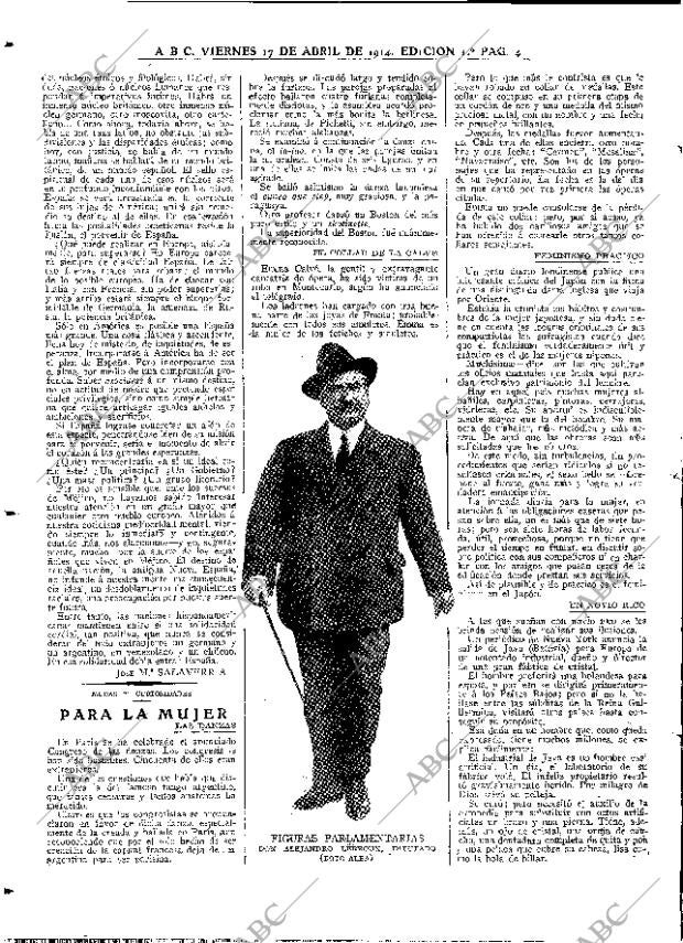 ABC MADRID 17-04-1914 página 4