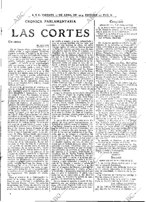 ABC MADRID 17-04-1914 página 5