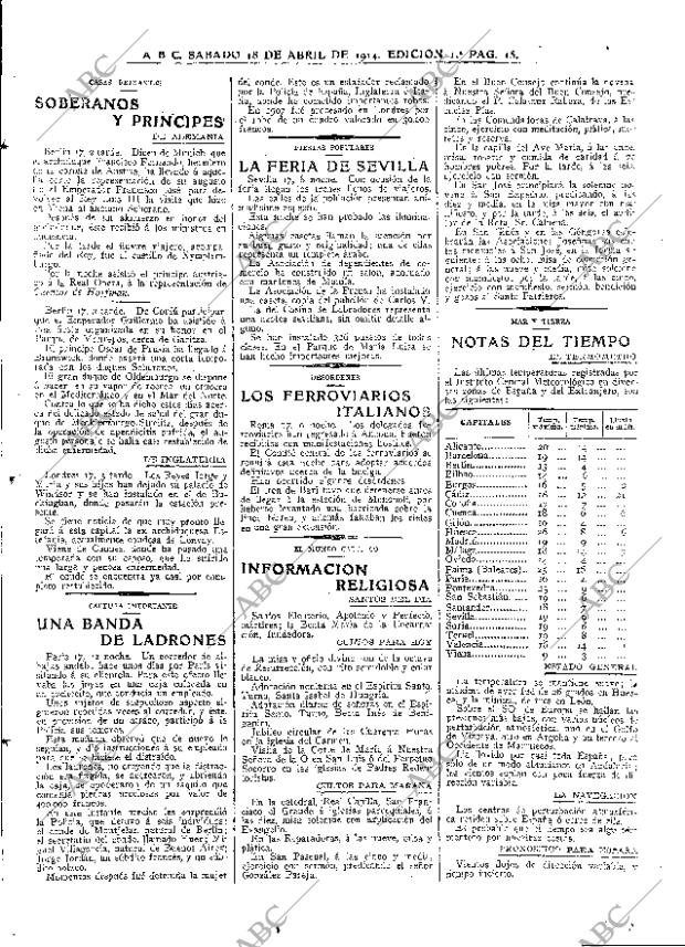 ABC MADRID 18-04-1914 página 15