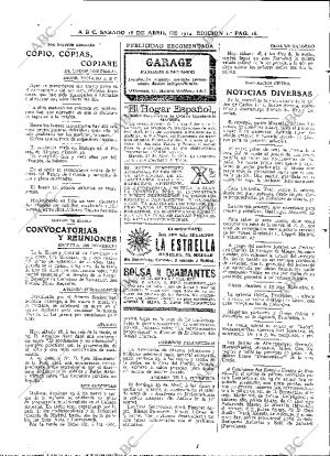 ABC MADRID 18-04-1914 página 16