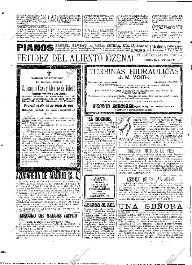 ABC MADRID 18-04-1914 página 22