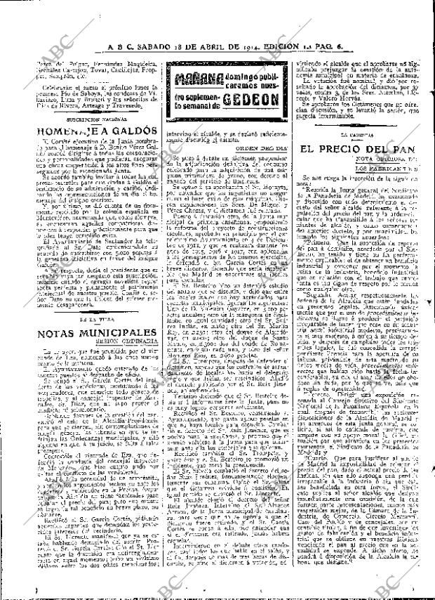 ABC MADRID 18-04-1914 página 6