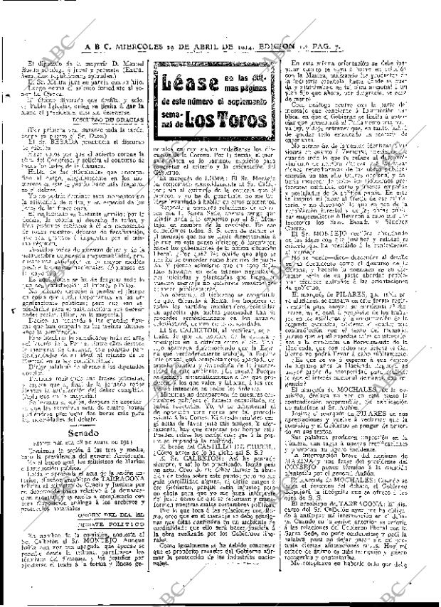 ABC MADRID 29-04-1914 página 7