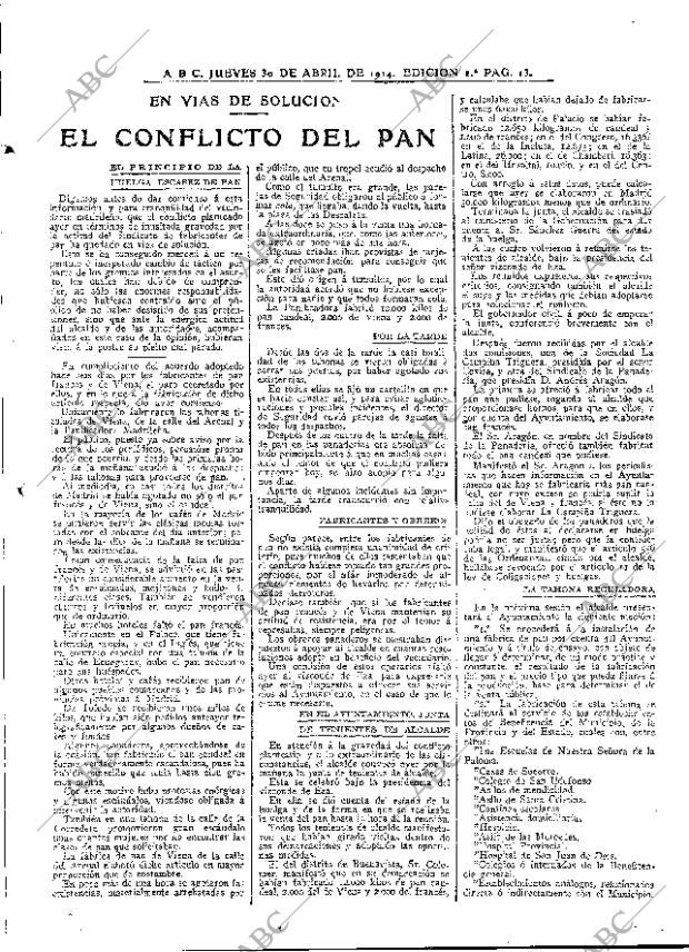 ABC MADRID 30-04-1914 página 13