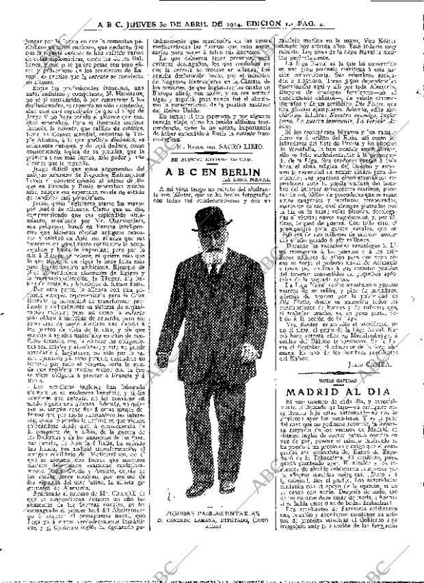 ABC MADRID 30-04-1914 página 4