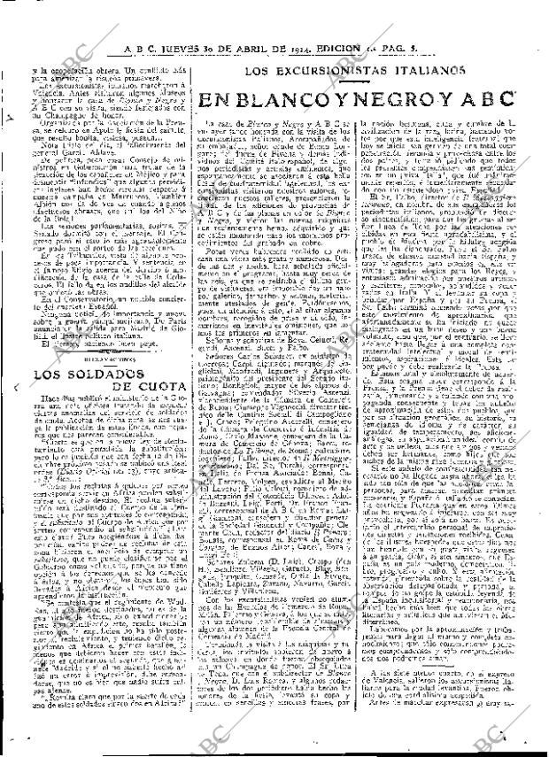 ABC MADRID 30-04-1914 página 5