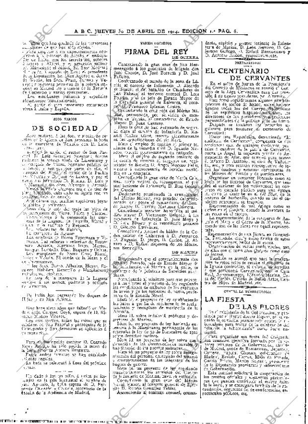 ABC MADRID 30-04-1914 página 6