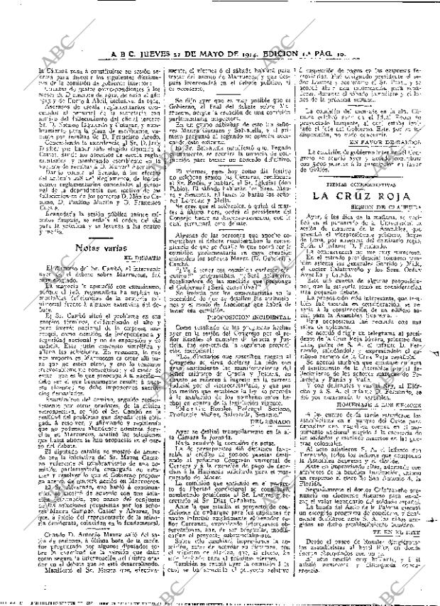 ABC MADRID 21-05-1914 página 10