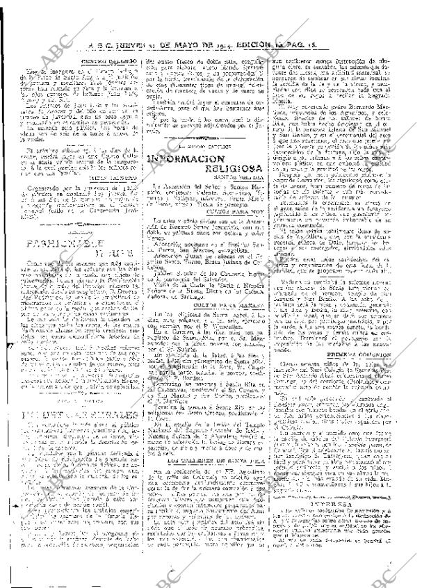 ABC MADRID 21-05-1914 página 15