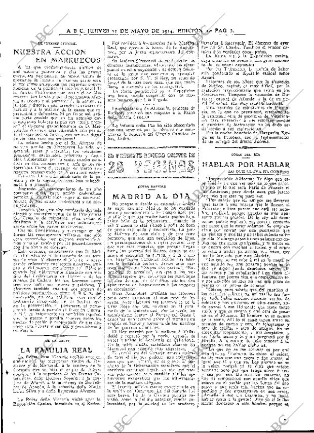 ABC MADRID 21-05-1914 página 5
