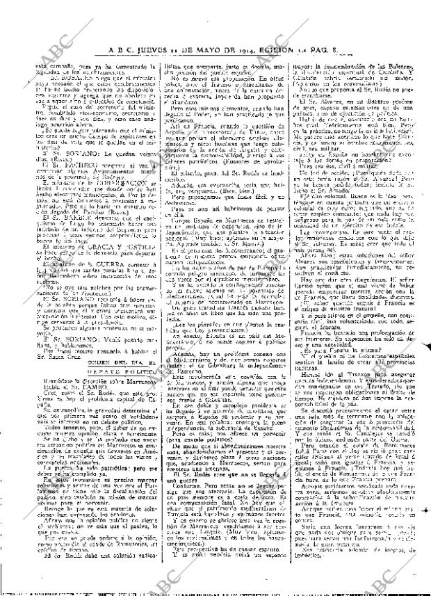 ABC MADRID 21-05-1914 página 8