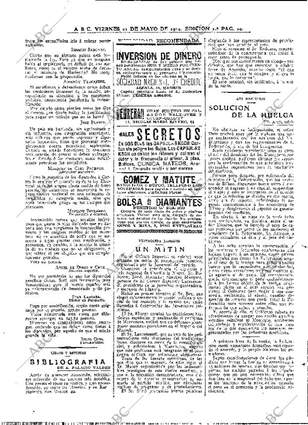 ABC MADRID 22-05-1914 página 10