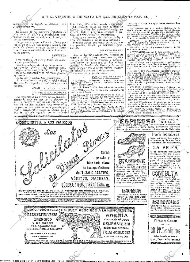 ABC MADRID 22-05-1914 página 18