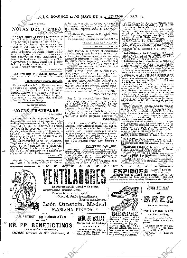 ABC MADRID 24-05-1914 página 17