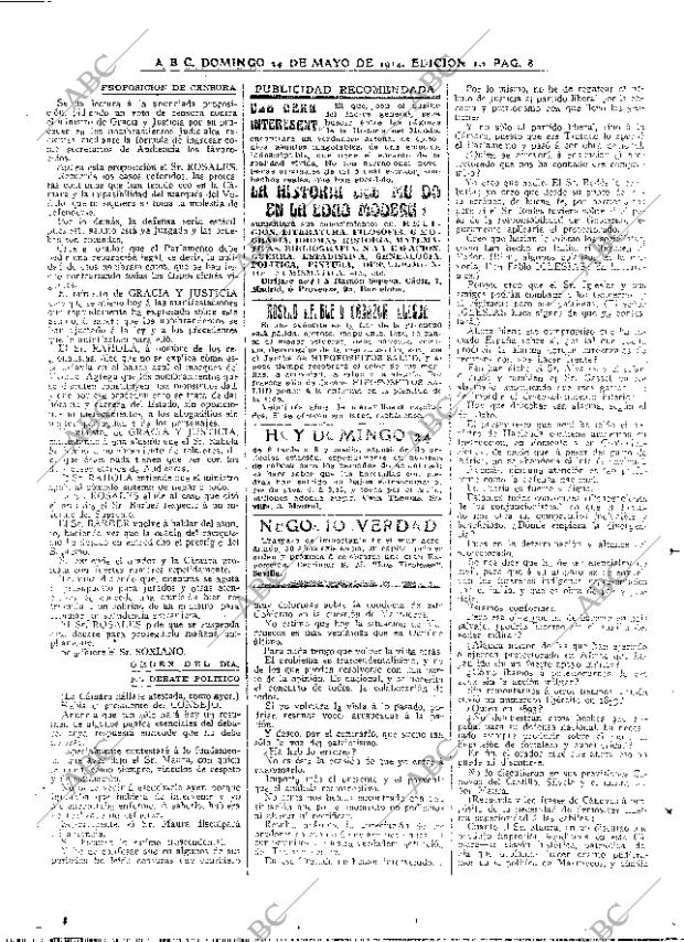ABC MADRID 24-05-1914 página 8