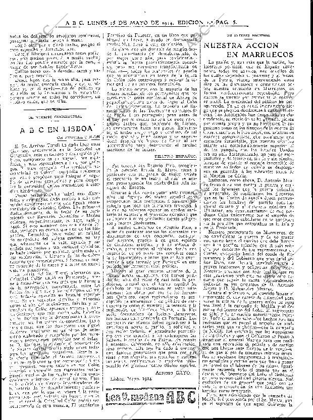 ABC MADRID 25-05-1914 página 5