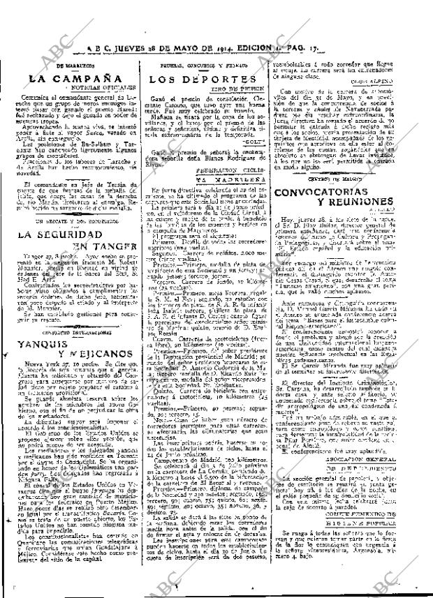 ABC MADRID 28-05-1914 página 17