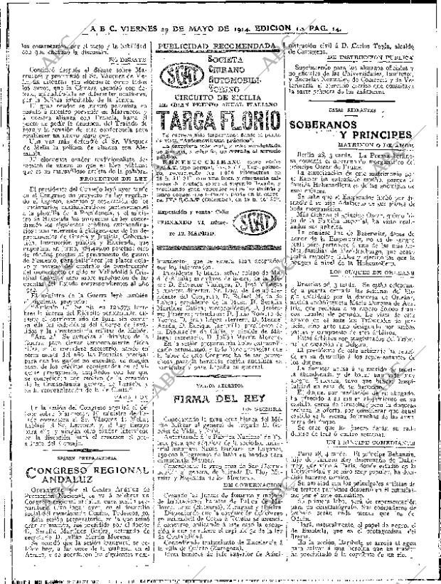 ABC MADRID 29-05-1914 página 14