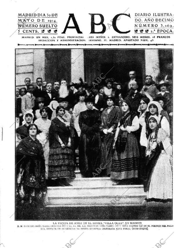 ABC MADRID 30-05-1914 página 1