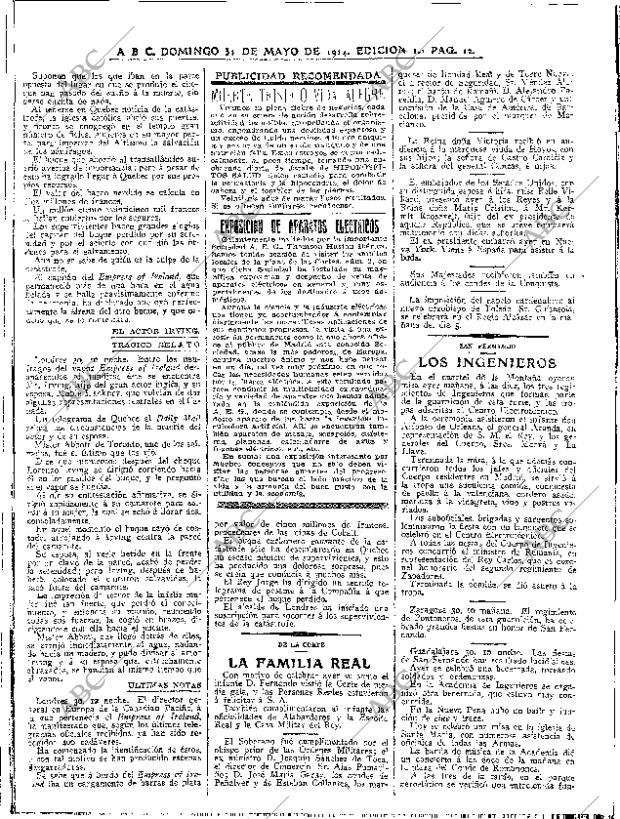 ABC MADRID 31-05-1914 página 12