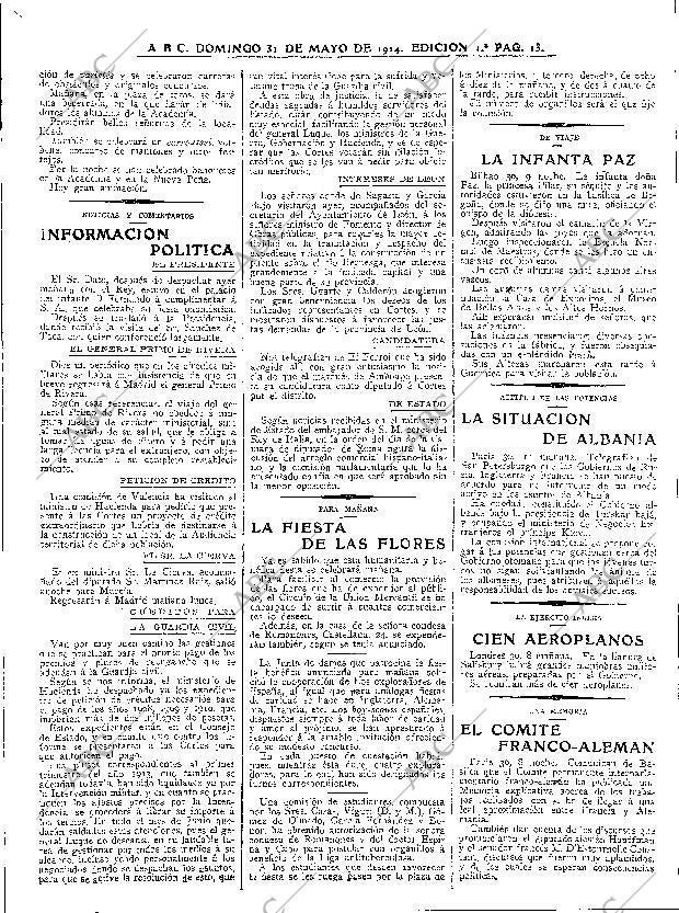 ABC MADRID 31-05-1914 página 13