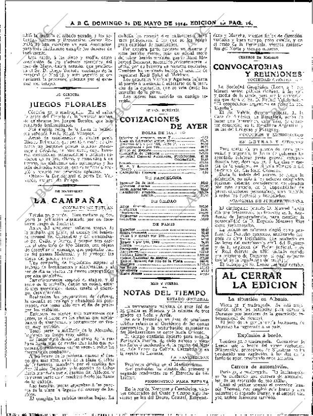 ABC MADRID 31-05-1914 página 16