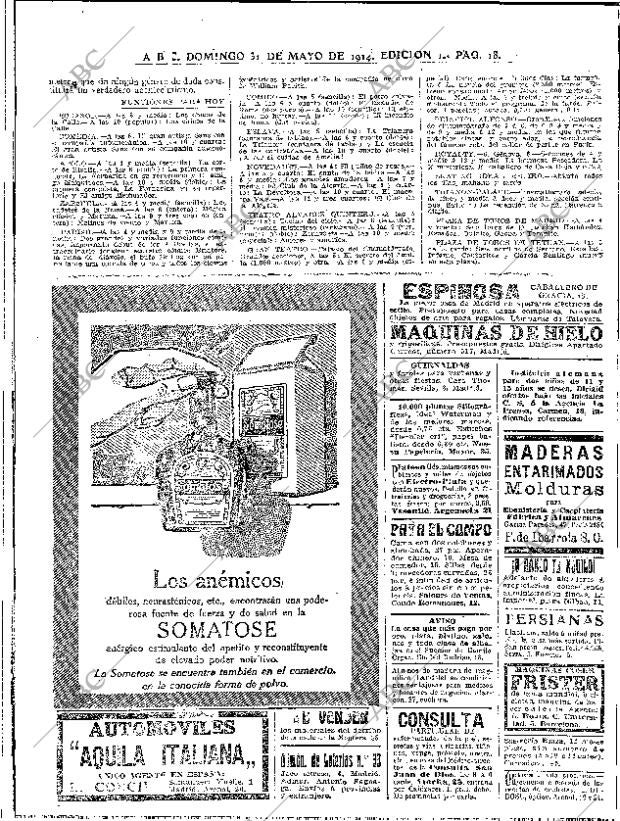 ABC MADRID 31-05-1914 página 18