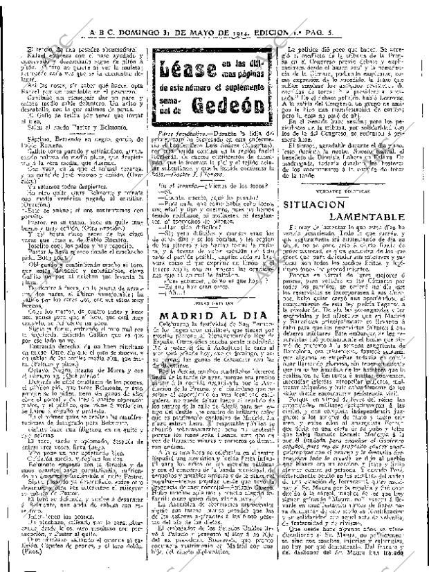 ABC MADRID 31-05-1914 página 5