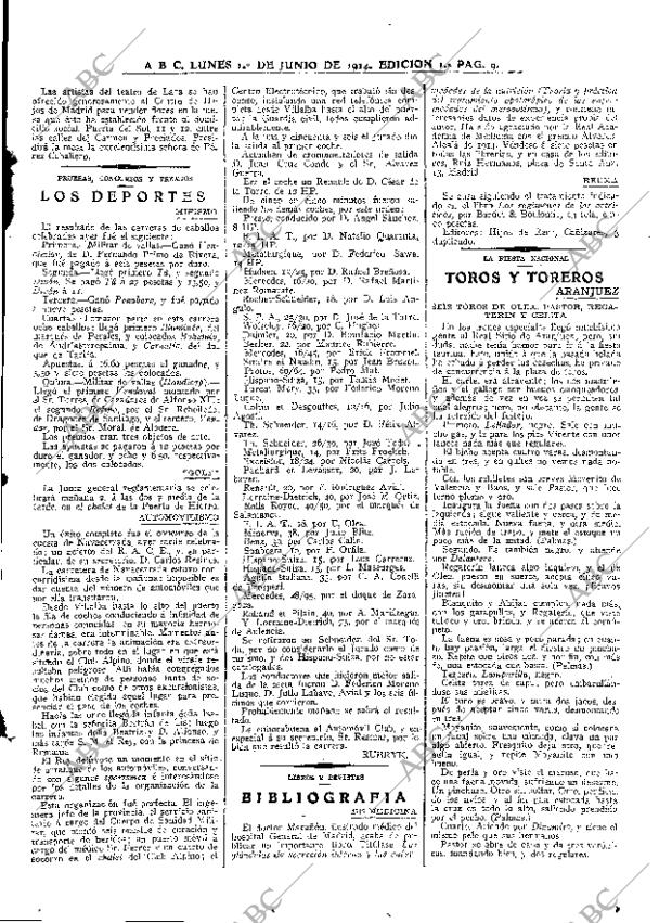 ABC MADRID 01-06-1914 página 9