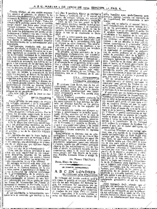 ABC MADRID 02-06-1914 página 6