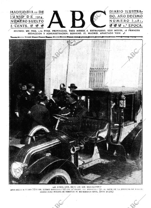 ABC MADRID 11-06-1914 página 1