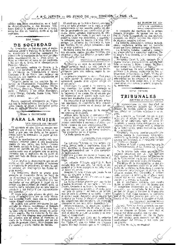 ABC MADRID 11-06-1914 página 15