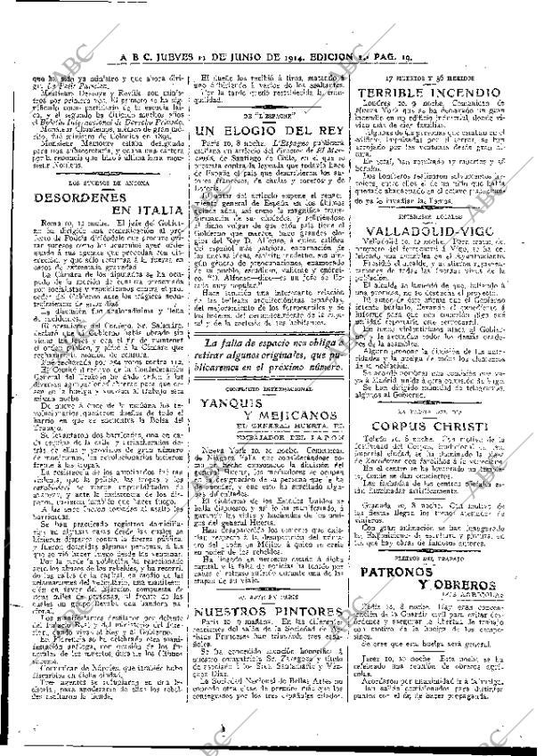 ABC MADRID 11-06-1914 página 19