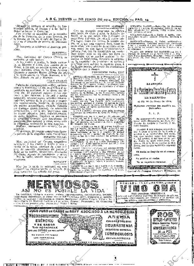 ABC MADRID 11-06-1914 página 24